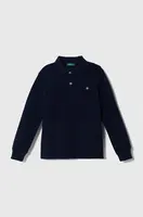 Detská bavlnená košeľa s dlhým rukávom United Colors of Benetton