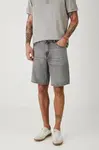 Rifľové krátke nohavice Medicine pánske, šedá farba