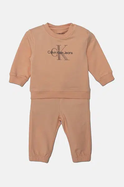 Sada pre bábätká Calvin Klein Jeans ružová farba, IN0IN00011