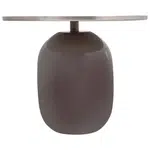 MID.YOU ODKLÁDACÍ STOLEK, šedá, barvy stříbra