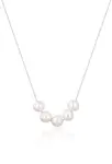 JwL Luxury Pearls Jemný stříbrný náhrdelník s pravými říčními perlami JL0782