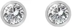 Hot Diamonds Stříbrné náušnice s topazy a pravým diamantem Willow DE584