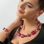 Lampglas Skvostný náhrdelník Berrylicious Gem s 24karátovým zlatem v perlách Lampglas NRO15