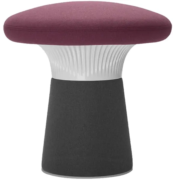 LD SEATING Designový taburet FUNGHI FU-N0 50/50 bílý plast