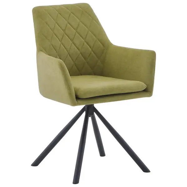 Hom`in ŽIDLE S PODRUČKAMI, železo, tkaná látka, černá, zelená