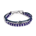 Troli Modrý korálkový náramek VESB0521S-D