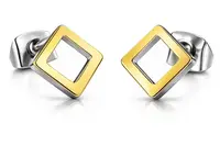 Boccia Titanium Čtvercové titanové náušnice 05022-02