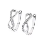 Lotus Silver Třpytivé stříbrné náušnice nekonečno Trendy LP1872-4/1