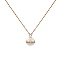 Daniel Wellington Půvabný náhrdelník s přívěskem z bílé keramiky Aspiration DW00400157