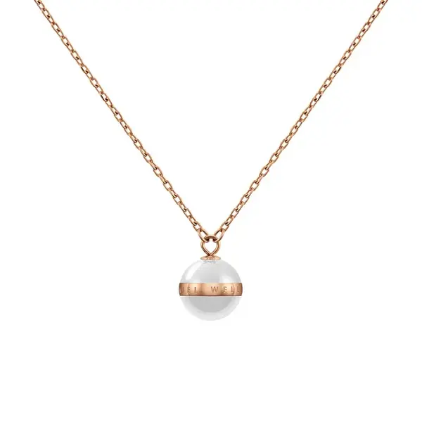 Daniel Wellington Půvabný náhrdelník s přívěskem z bílé keramiky Aspiration DW00400157
