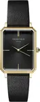 Rosefield The Elles Black Sunray Black Leather Gold OBSBG-O49