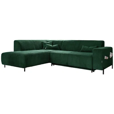 MID.YOU ROHOVÁ SEDAČKA, textil, tmavě zelená