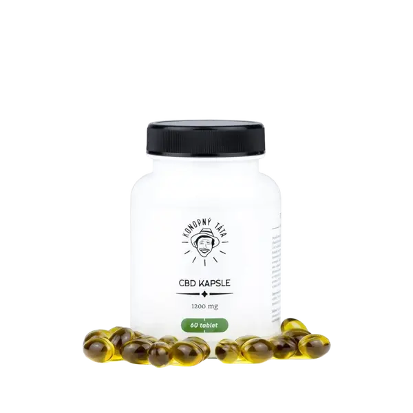 KONOPNÝ TÁTA CBD kapsle 1200mg CBD 60 tablet