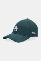 Bavlněná baseballová čepice New Era zelená barva, 60691358