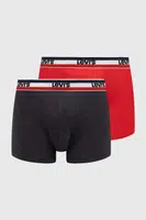 Boxerky Levi's 2-pack pánské, červená barva, 37149.0817-004