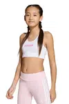 Dětská sportovní podprsenka adidas bílá barva, JX3925