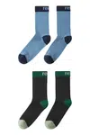Dětské ponožky z vlněné směsi Reima Parit 2-pack modrá barva, 5300309A