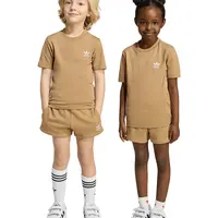 Dětská bavlněná souprava adidas Originals zelená barva, JY4879