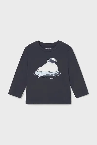 Dětské bavlněné tričko s dlouhým rukávem Mayoral