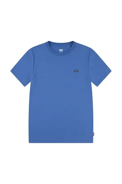 Dětské bavlněné tričko Levi's LVB BATWING CHEST HIT tyrkysová barva, 9EA100