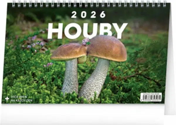 Houby 2026 - stolní kalendář