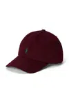 Bavlněná baseballová čepice Polo Ralph Lauren vínová barva, 322785653074
