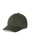 Bavlněná baseballová čepice Polo Ralph Lauren zelená barva, 323785653073