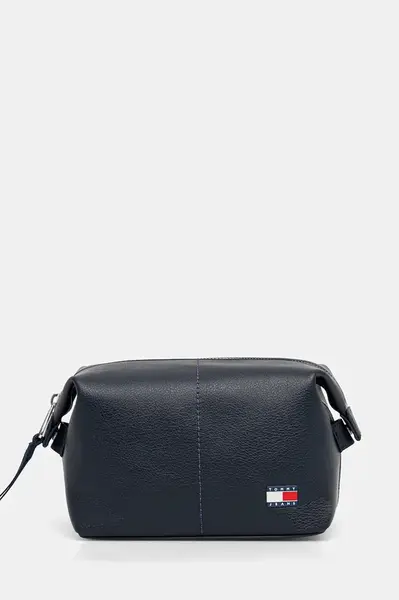 Kosmetická taška Tommy Jeans tmavomodrá barva, AM0AM13693