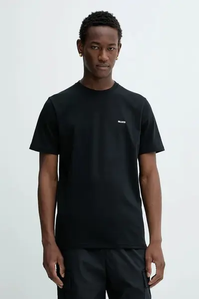 Tričko Hollister Co. pánské, černá barva, KI323-5499