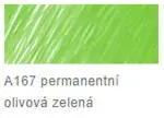 Štětečkový popisovač Faber-Castell – 167 olivově zelený