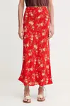 Sukně Never Fully Dressed červená barva, maxi, NFDSK738