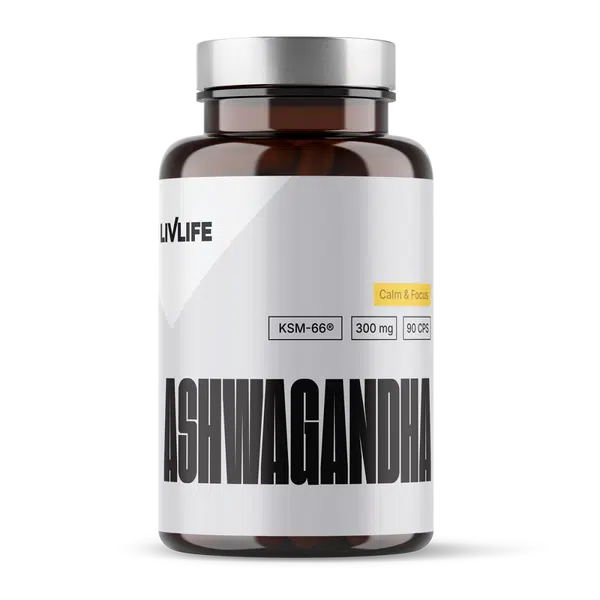 LIVLIFE Ashwagandha KSM-66 300 mg 90 kapslí