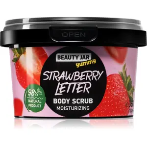 Beauty Jar Yummy Strawberry Letter jemný peeling s hydratačním účinkem 360 g