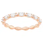 Swarovski Pozlacený třpytivý prsten Vittore 5366571 60 mm