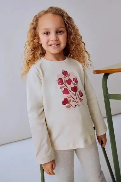 Dětské bavlněné tričko s dlouhým rukávem Mayoral