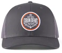 Grundéns kšiltovka logo anchor trucker charcoal