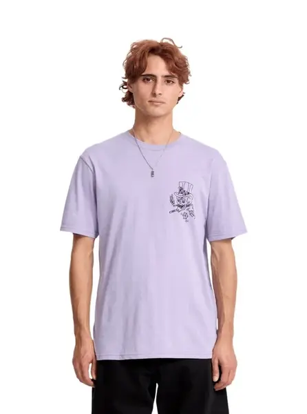 Volcom pánské tričko Harry Purple Ash | Fialová | Velikost M | 100% bavlna