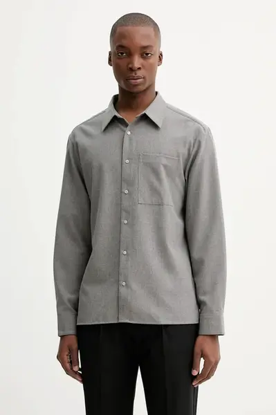 Košile s příměsí vlny Calvin Klein