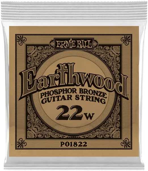 Ernie Ball 1822 Earthwood Phosphor Bronze Single .022