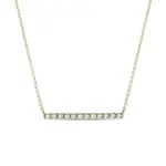 Náhrdelník s diamantovou tyčinkou ve zlatě KLENOTA