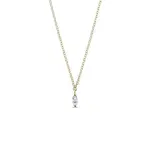 Náhrdelník zo žltého 14 kt zlata s diamantom KLENOTA