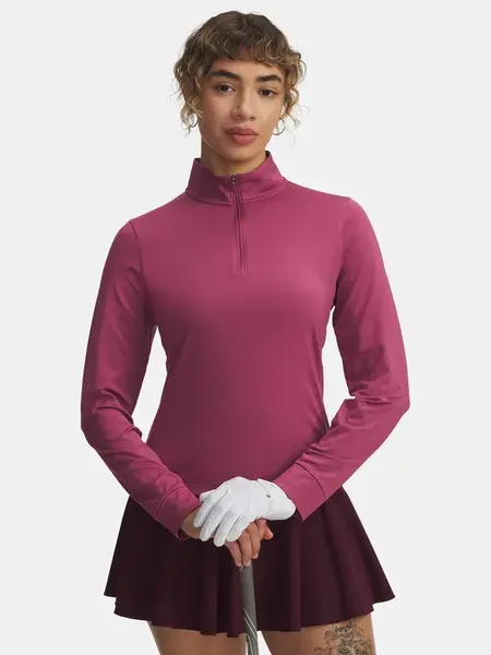 Under Armour UA Drive 1/4 Zip-RED T-Shirt for Women - Women's