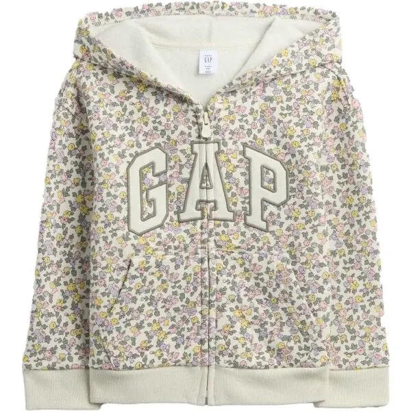 GAP V-LOGO FZ Dětská mikina, béžová, velikost 2Y