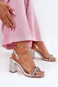 S. BARSKI Průhledné Sandály Na Podpatku D&A