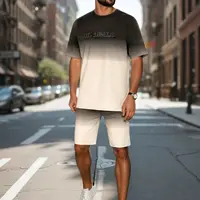 Komplet męski ombré biały Dstreet