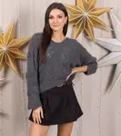 Gemre Soft dark gray long-sleeve sweater Rianne