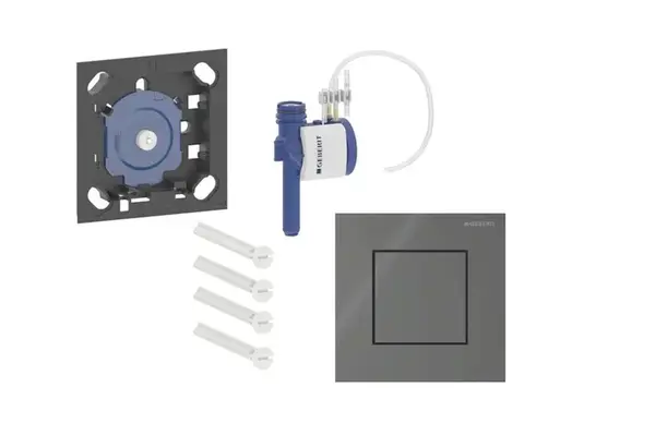 Geberit - Pneumatické ovládání splachování pisoáru typu 40, sklo/lávová 116.217.JK.1