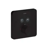 Axor ShowerSelect - Termostat pod omítku pro 2 spotřebiče, matná černá 36707670
