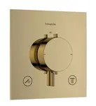 Hansgrohe Ecostat Comfort E - Termostatická baterie pod omítku, pro 2 spotřebiče, leštěný vzhled zlata 33711990