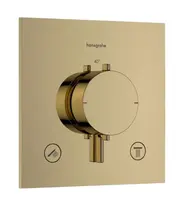 Hansgrohe Ecostat Comfort E - Termostatická baterie pod omítku, pro 2 spotřebiče, leštěný vzhled zlata 33711990